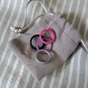 Silicone Thin Banded Rings